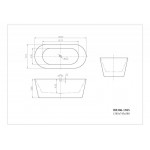 Ванна акриловая Belbagno BB306 Ванна акриловая Belbagno BB306